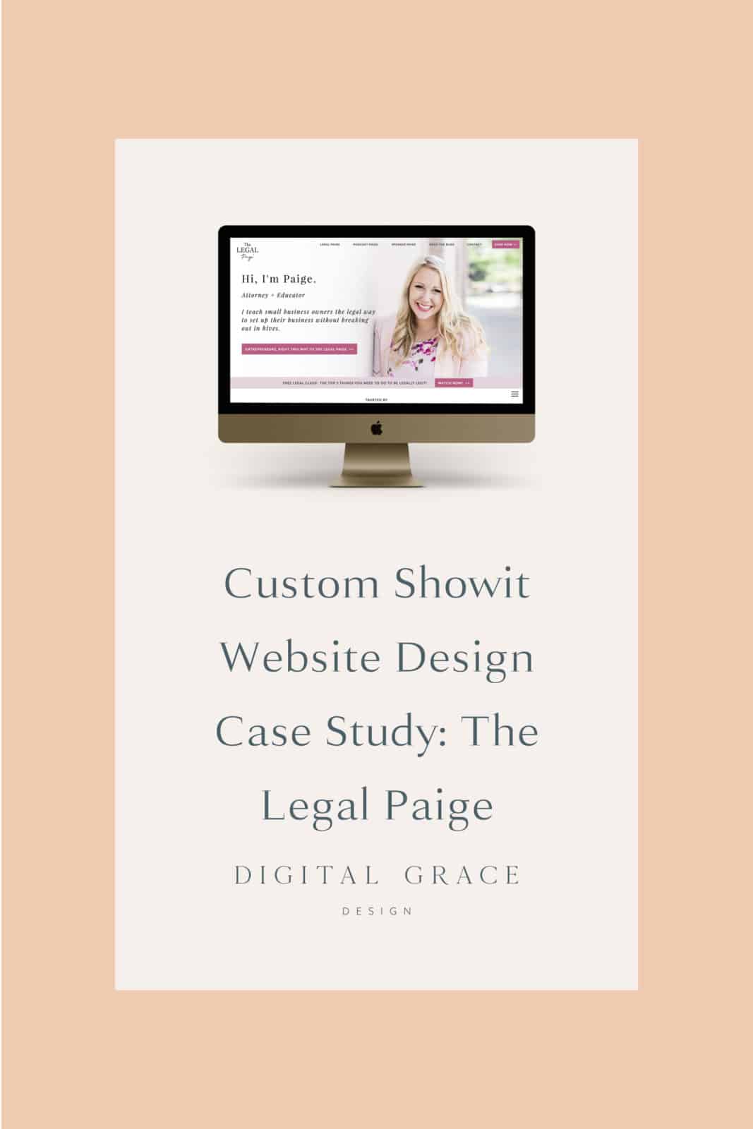 The Legal Paige Custom Showit Website Case Study