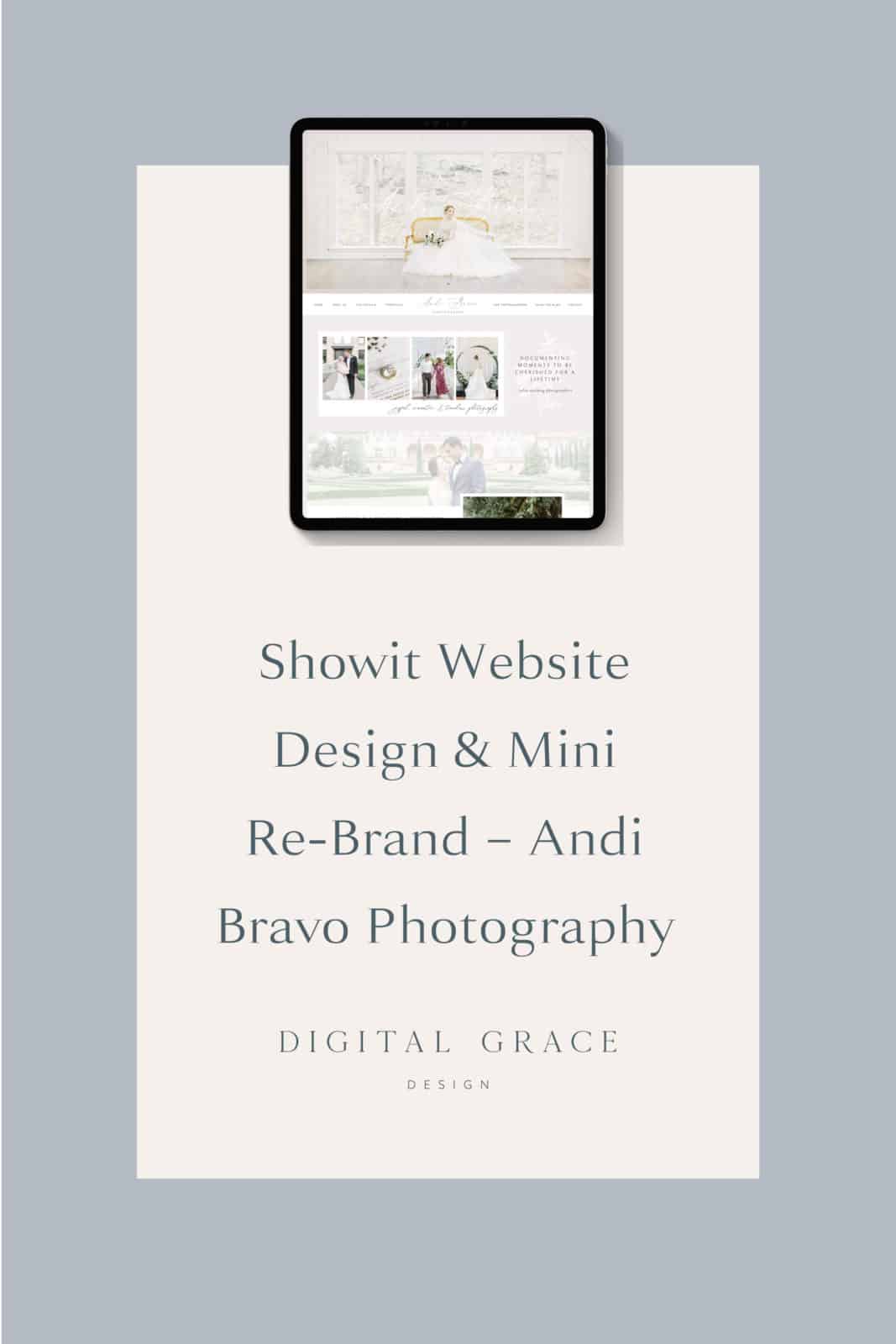 Andi Bravo Photography Showit Website Design and Mini Rebrand