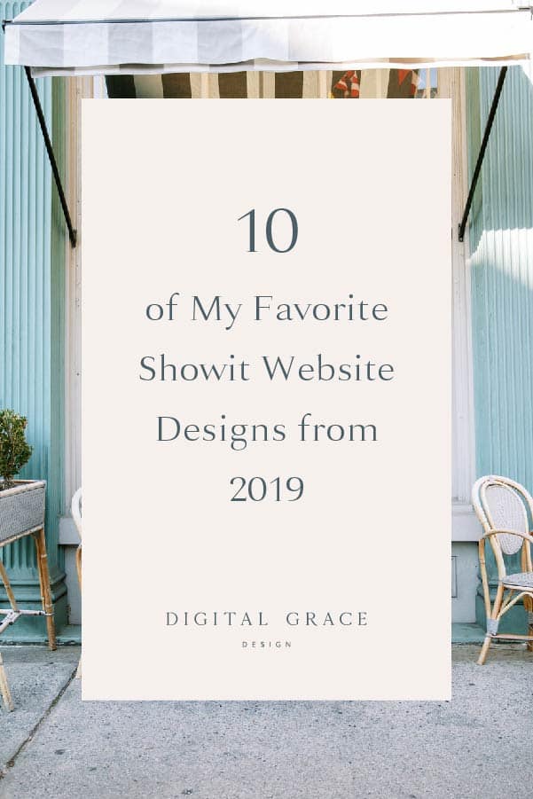10 of My Favorite Showit Website Designs From 2019 - Digital Grace Design