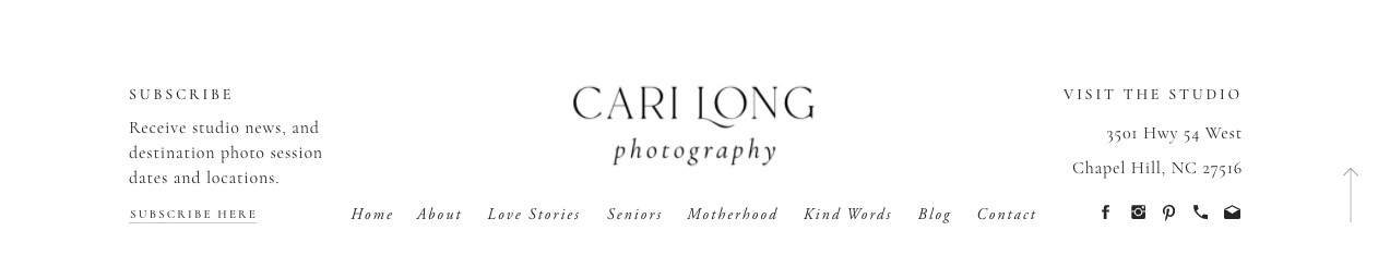 Cari Long Photography Website Footer