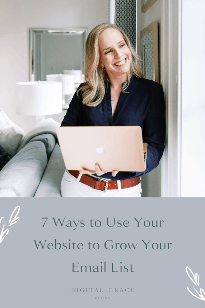 7 Ways to Use Your Website to Grow Your Email List