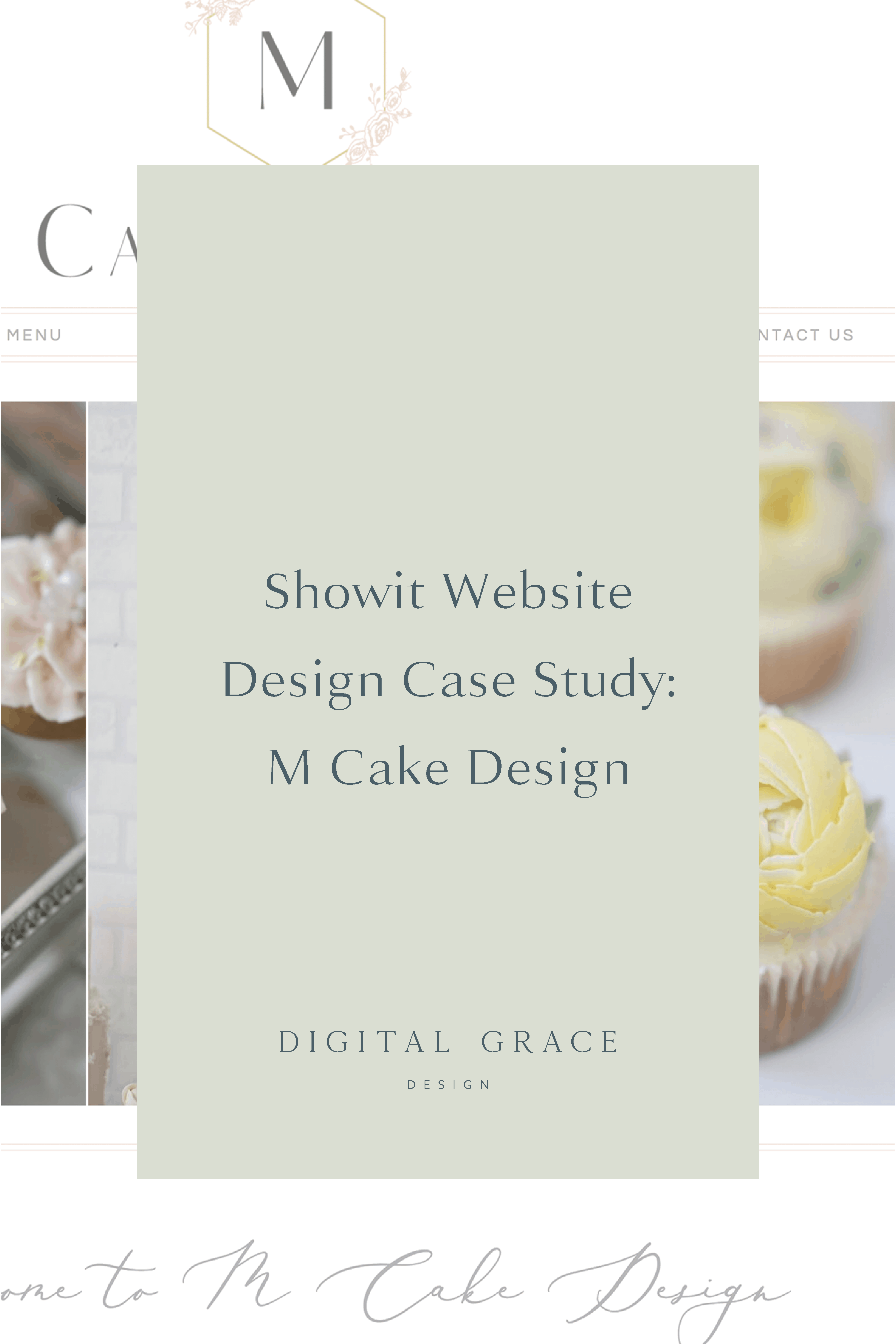 Showit Website of M Cake Design - a Case Study