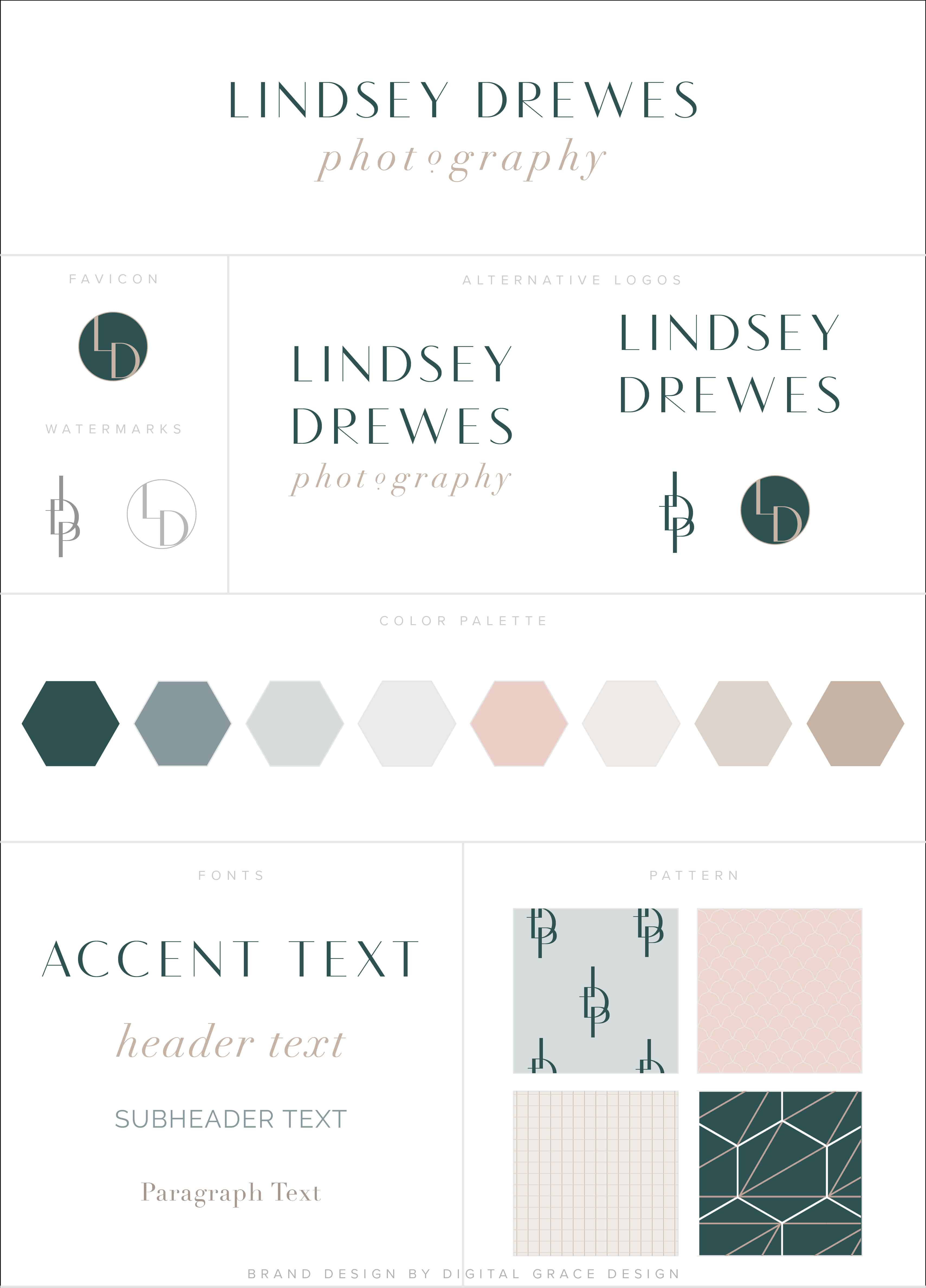 Lindsey Drewes Photography Brand Board