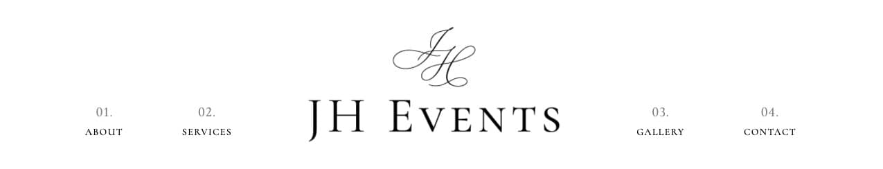 JH Events Website Navigation