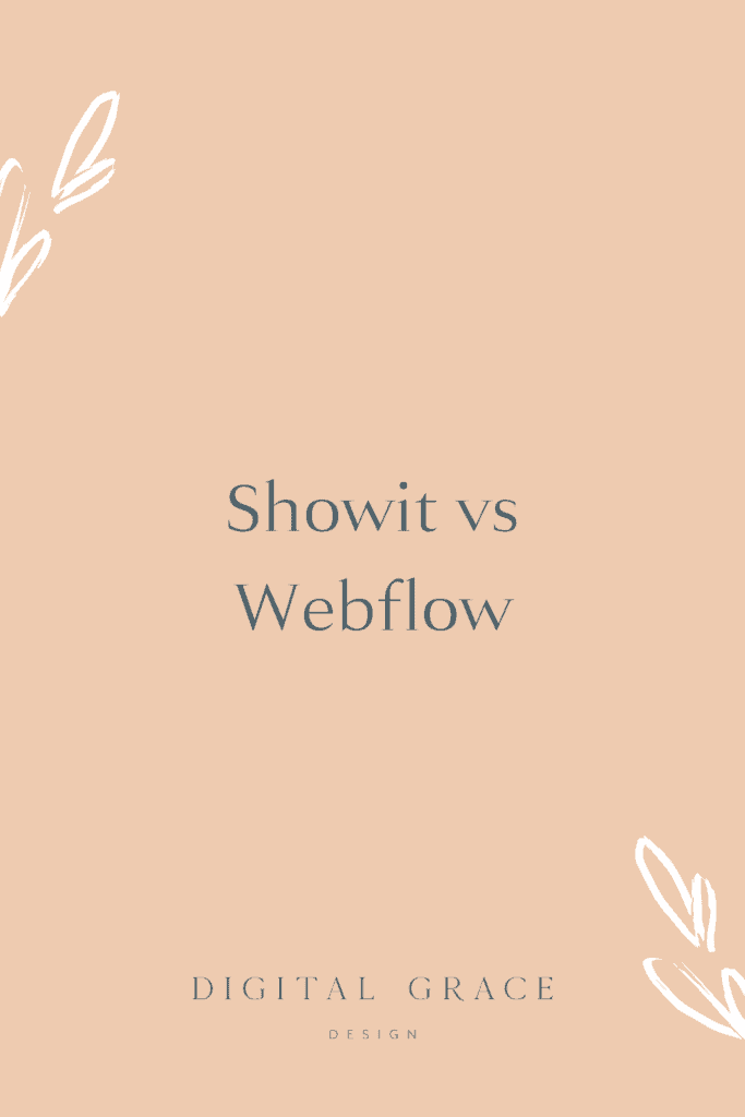 Showit vs Webflow